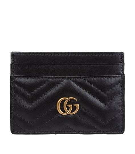 black gucci card holder